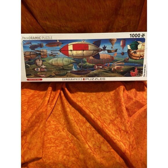 Eurographics 1000 Piece Panoramic Puzzle- The Great Race - Picture 4 of 6
